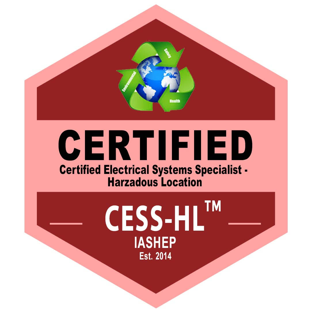 Certified Electrical Systems Specialist - Hazardous Location (CESS-HL) Badge